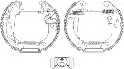 HELLA PAGID 8db355004811 -  Комплект тормозных колодок